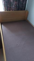 Senioren bed, Ophalen, 90 cm, Eenpersoons, Bruin