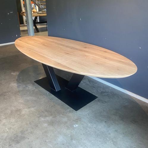 Ovale Eiken Tafel - 240x110x76Cm, Huis en Inrichting, Tafels | Eettafels, Nieuw, 100 tot 150 cm, 200 cm of meer, Vijf personen of meer