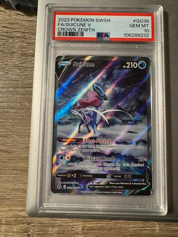 PSA 10 Suicune V (Crown Zenith) – Full Art - GEM MINT beschikbaar voor biedingen