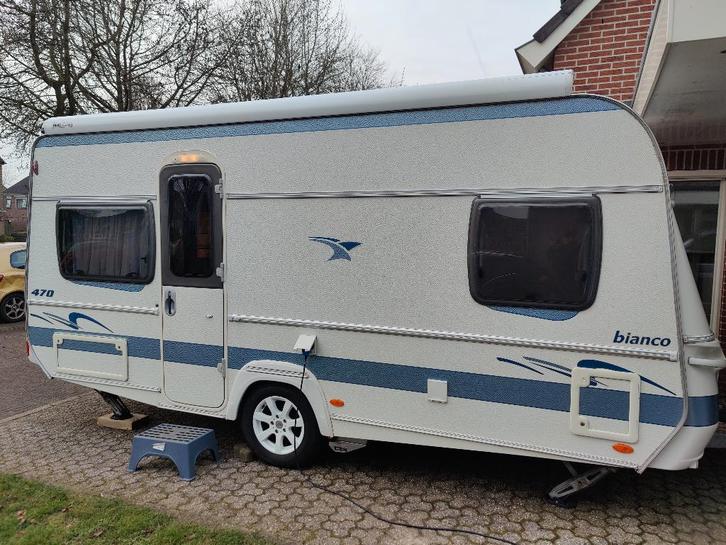 Fendt Bianco 470 TFB (Classico), Caravans en Kamperen, Caravans, Particulier, tot en met 4, 1000 - 1250 kg, Rondzit, Fendt, Frans bed