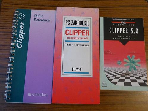 Clipper 5 programmeertaal en compiler - drie boeken, Boeken, Informatica en Computer, Zo goed als nieuw, Programmeertaal of Theorie