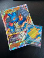Pokémon Kaarten - Lucario VSTAR & Surfing Pikachu VMAX, Ophalen of Verzenden, Zo goed als nieuw, Losse kaart, Foil