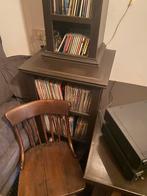 Bureau met pilaren + CD/DVD Wandkast, Huis en Inrichting, Kasten | Boekenkasten, Ophalen, Met plank(en), Gebruikt, 100 tot 150 cm