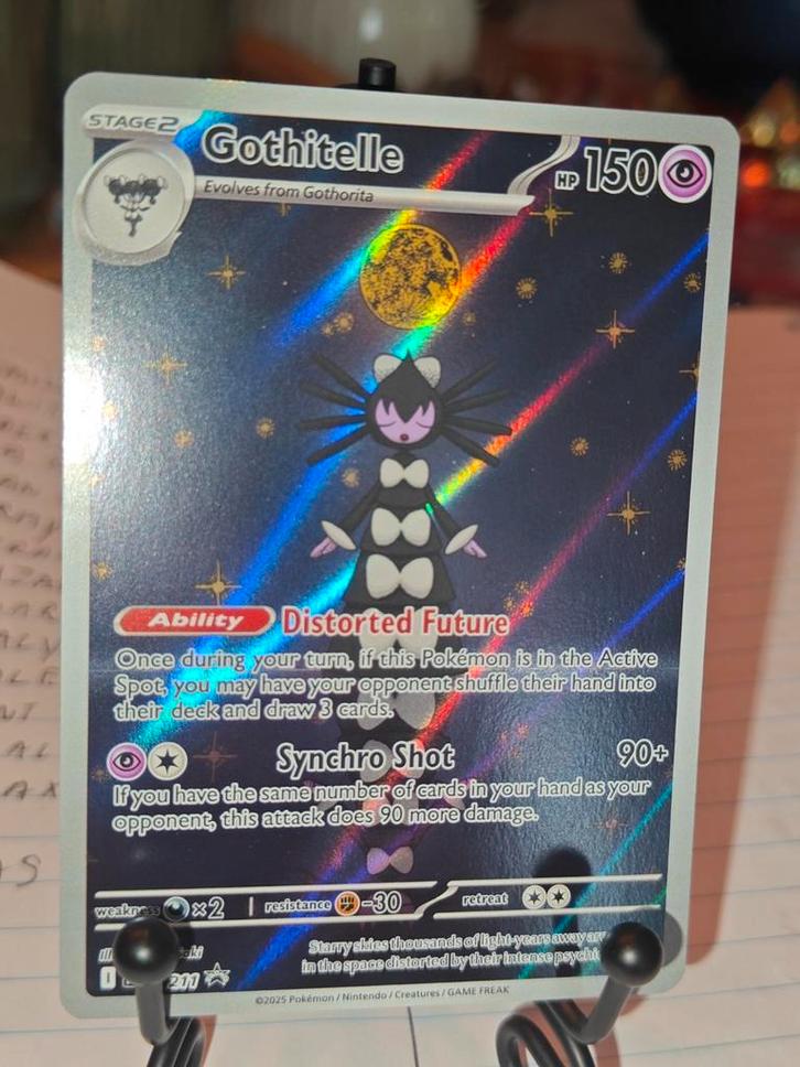 Gothitelle promo, Hobby en Vrije tijd, Verzamelkaartspellen | Pokémon, Zo goed als nieuw, Ophalen of Verzenden