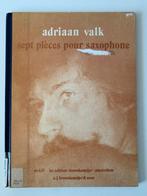 Bladmuziek Saxofoon Sept pièces pour saxophone Adriaan Valk, Muziek en Instrumenten, Blaasinstrumenten | Saxofoons, Verzenden