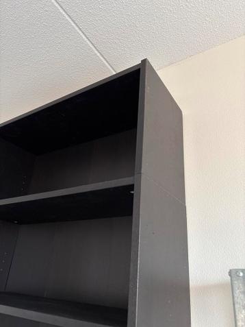 Billy kast IKEA zwart met opzetstuk - afbeelding 2