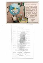 Oude chromo van "KWATTA", Verzenden, Gebruikt, Overige typen