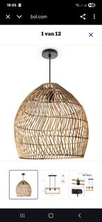 Rotan tafel hanglamp E27, Ophalen of Verzenden, Nieuw