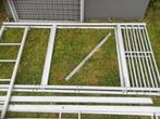 2 X HOOGSLAPER METAAL ZILVER MET BURO, Ophalen, Gebruikt, Eenpersoons, 200 cm
