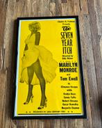 Marilyn Monroe Vintage "The Seven Year Itch" Poster Movie, Ophalen, Rechthoekig Staand, Zo goed als nieuw, A1 t/m A3