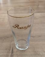 Antiek ? Klein 9,5 cm  glaasje gouden bies met opdruk ranja, Verzamelen, Glas en Borrelglaasjes, Ophalen of Verzenden, Zo goed als nieuw