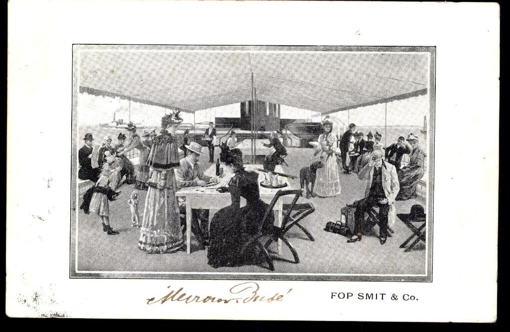 Nieuw-Lekkerland (ZH.), Stoomboot Rederij Fop Smit & Co.1900, Verzamelen, Verzenden, Voor 1920, Gelopen, Zuid-Holland