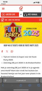 Tickets foute party 2025, Twee personen