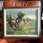 Jaap de Ruig (1909-1992), Baarn, landschap met knotwilgen, Antiek en Kunst, Kunst | Schilderijen | Klassiek, Ophalen of Verzenden