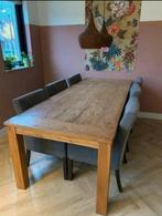 Teak tafel 100 x 236, Huis en Inrichting, Tafels | Eettafels, Ophalen, Gebruikt, 200 cm of meer, 50 tot 100 cm