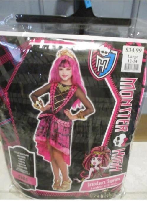 MONSTER HIGH DRACULA SUPREME VERKLEEDSET Nieuw, Kinderen en Baby's, Speelgoed | Overig, Nieuw, Meisje, Ophalen of Verzenden
