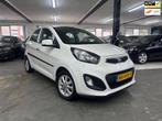 Kia PICANTO 1.2 CVVT Automaat/airco/5DR zeer netjes, Auto's, Kia, Euro 5, 86 pk, Gebruikt, Wit