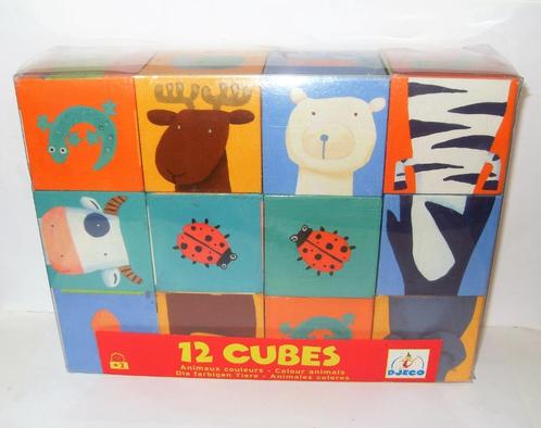 Stapelblokken Djeco / Blokken puzzel dieren/ blokjes, Kinderen en Baby's, Speelgoed | Babyspeelgoed, Zo goed als nieuw, Overige typen