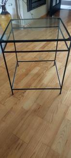 Bijzettafel, Minder dan 55 cm, Gebruikt, Metaal of Aluminium, Vierkant