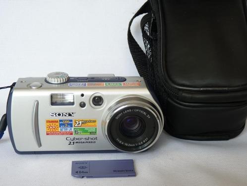 Sony DSC-P50 64mb  en  Canon Powershot A400 PC1080, Audio, Tv en Foto, Videocamera's Digitaal, Gebruikt, Camera, Geheugenkaart