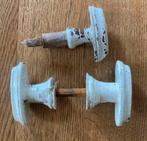 Antieke houten deurknoppen, Doe-het-zelf en Verbouw, Overige materialen, Gebruikt, Ophalen of Verzenden, Klink of Kruk