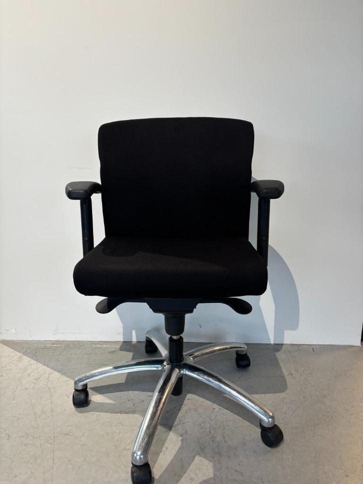 Bureaustoel vergaderstoel Lensvelt, Huis en Inrichting, Bureaustoelen, Zo goed als nieuw, Bureaustoel, Zwart, Ergonomisch, Gaming bureaustoel