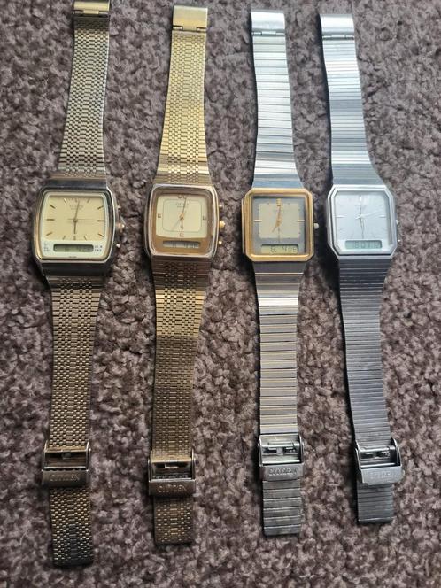 Citizen ana digi horloges, Sieraden, Tassen en Uiterlijk, Horloges | Antiek, Polshorloge, Citizen, Staal, 1960 of later, Met bandje