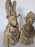 Brons Afrikaans echtpaar uit Benin, Antiek en Kunst, Ophalen of Verzenden, Brons