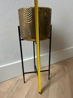 Bloempot op poten - Gouden accent, 25 tot 40 cm, Gebruikt, Rond, Binnen