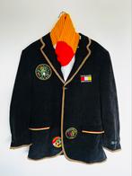 Luxe fluwelen Oeteldonk herenjas, Kleding | Heren, Carnavalskleding en Feestkleding, Maat 52/54 (L), Carnaval, Oeteldonk, Ophalen of Verzenden