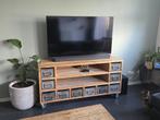 Steigerhouten TV meubel, Ophalen, Gebruikt, 100 tot 150 cm, Steigerhout