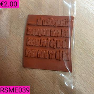 Rubberen stempels deel 3 beschikbaar voor biedingen