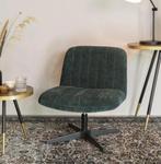 Loungestoel White Label Living Belmond Rib Green, Huis en Inrichting, Ophalen, Nieuw, 75 tot 100 cm, 50 tot 75 cm