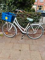 Cortina U4 Transport Damesfiets 28 inch Wit met Slot en Krat, 47 tot 50 cm, Ophalen, Gebruikt, Cortina U4 transportfiets