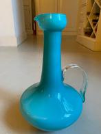 Empoli karaf blauw, 31 cm groot, mid century, Antiek en Kunst, Ophalen of Verzenden