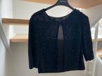 Natan vestje, zwart met glitters, maat 3 valt klein = maat 1, Kleding | Dames, Verzenden, Zwart, Zo goed als nieuw, Maat 36 (S)