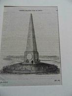 G 263 . / Soestdijk Gedenknaald Houtgravure, Antiek en Kunst, Ophalen of Verzenden