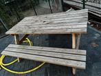Houten Picknicktafel 180x160, Ophalen, Gebruikt, Rechthoekig, Hout