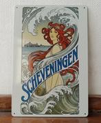 Scheveningen Art Nouveau Alphonse Mucha Wandbord, Verzenden, Overige typen