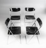 IKEA Klapstoelen - Gammelgaard - Ted - Zwart Chroom Vintage, Huis en Inrichting, Stoelen, Kunststof, Gebruikt, Zwart, Ophalen of Verzenden