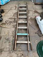 Houten ladder, Doe-het-zelf en Verbouw, Ladders en Trappen, Ophalen of Verzenden, Gebruikt