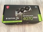 MSI GeForce RTX 4070 SUPER 12G VENTUS 3X OC, Computers en Software, Videokaarten, GDDR6, PCI-Express 4, Nieuw, Ophalen of Verzenden