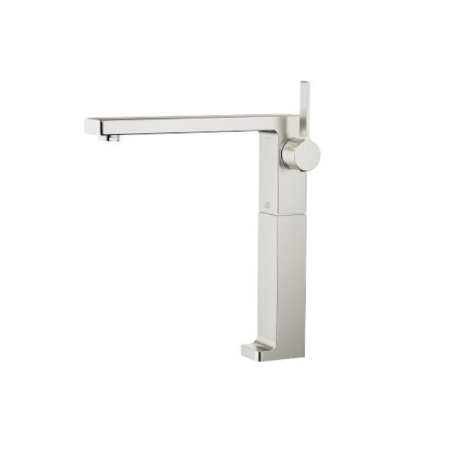 DORNBRACHT LULU EENGREEPS WASTAFELKRAAN PLATINA MAT HOOG, Doe-het-zelf en Verbouw, Sanitair, Gebruikt, Kraan, Ophalen of Verzenden