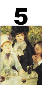 Renoir5 - kunstkaart auguste renoir: na het middagmaal, Ongelopen, Ophalen of Verzenden
