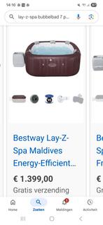 Lay-Z Spa Maldives Hydrojet Pro opblaasbare bubbelbad, Tuin en Terras, Bubbelbaden en Hottubs, Ophalen of Verzenden, Nieuw, Opblaasbaar