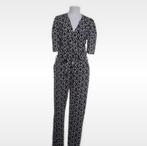 Supertrash Jumpsuit Zwart Wit Grafische Print Maat L Nieuw, Supertrash, Zwart, Maat 42/44 (L), Nieuw