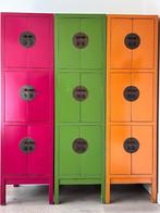 Kasten, rood, oranje, groen, Ophalen, Gebruikt