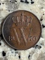 Cent 1870. Muntslag., Postzegels en Munten, Munten | Nederland, Ophalen of Verzenden, Koning Willem III, Overige waardes