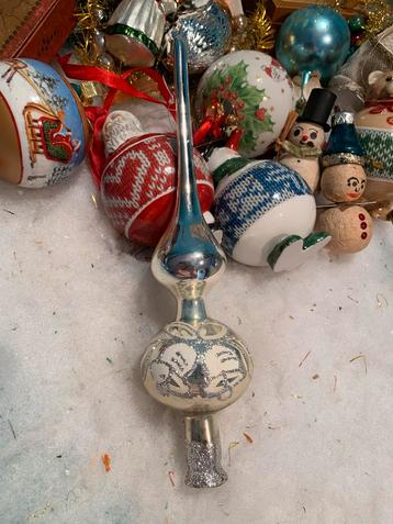 #kerst vintage kerstpiek met kerst klokken beschikbaar voor biedingen
