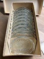 Vintage Kristallen Onderzetters in Doos, Ophalen of Verzenden, Gebruikt, Glas of Kopje